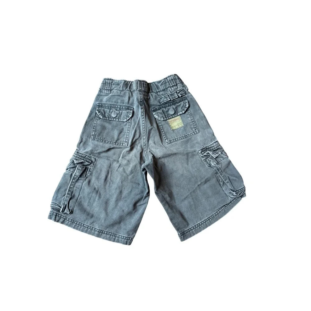 Gap Kids Cargo Shorts Gray Slim Fit Size 7‎ Boys Casual Zipper Pockets